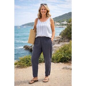 NWT J Jill Pure Jill Pull On Lyocell Pants S Petite Comfort Minimalist Coastal